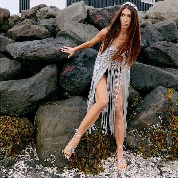 Handmade Macramé Rope Dress Original GoodVibeGoda Design - Picture 7 of 16